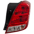 Passenger Side Tail Light, with Bulb, Halogen, LS/LTZ Models, 4 Cyl., 1.4L Engine, CAPA Certified