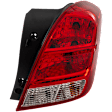 Driver Side Tail Light, with Bulb, Halogen, LS/LTZ Models, 4 Cyl., 1.4L Engine