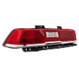 Driver Side Tail Light, with Bulb, Halogen, (LS/ZL1/Z/28)/(LT/SS, Without RS Package), For Models Without Auto Leveling System Headlight, CAPA CERTIFIED