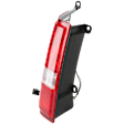 Driver Side Tail Light, with Bulb, Halogen, Clear and Red Lens
