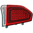Driver Side LED Tail Light, With bulb, Chrome Interior, Sedan