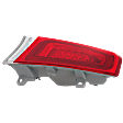 Driver Side LED Tail Light, With bulb, Chrome Interior, Sedan