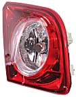 Driver Side, Inner Tail Light, with Bulb, Halogen, Clear and Red Lens, Hybrid/LS/LT Models
