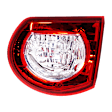 Passenger Side Tail Light, with Bulb, Halogen, Clear and Red Lens