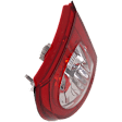Passenger Side Tail Light, with Bulb, Halogen, Clear and Red Lens