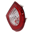 Passenger Side Tail Light, with Bulb, Halogen, Clear and Red Lens