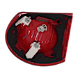 Passenger Side Tail Light, with Bulb, Halogen, Clear and Red Lens