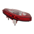 Passenger Side Tail Light, with Bulb, Halogen, Clear and Red Lens