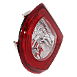 Driver Side, Inner Tail Light, with Bulb, Halogen, Clear and Red Lens