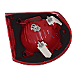 Driver Side, Inner Tail Light, with Bulb, Halogen, Clear and Red Lens