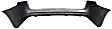 Rear Primed Bumper Cover, Without Parking Aid Sensor and Molding Holes