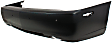 Rear Primed Bumper Cover, With Turn Signal Light Holes, Without Upper Chrome Trim