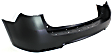 Rear, Upper Primed Bumper Cover, For Models Without Chrome Package, CAPA CERTIFIED