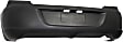 Rear Primed Bumper Cover, Sedan, With Single Exhaust Hole