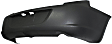 Rear Primed Bumper Cover, Sedan, With Single Exhaust Hole