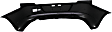 Rear Primed Bumper Cover, Sedan, With Single Exhaust Hole