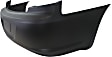 Rear Primed Bumper Cover, Sedan, With Dual Exhaust Holes