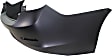 Rear Primed Bumper Cover, With View Camera Hole, Without Parking Aid Sensor Holes, CAPA Certified