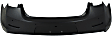 Rear Primed Bumper Cover, With Parking Aid Sensor Holes, Without View Camera Hole