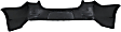 Rear Primed Bumper Cover, With Parking Aid Sensor Holes, Without View Camera Hole