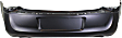 Rear Primed Bumper Cover, Except SRT-8 Model, Without Parking Aid Sensor Holes, CAPA CERTIFIED