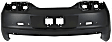 Rear Primed Bumper Cover, With Parking Aid Sensor Holes, Without Tow Hook Hole, CAPA CERTIFIED