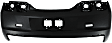Rear Primed Bumper Cover, Coupe/Convertible, Without Parking Aid Sensor Holes
