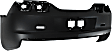 Rear Primed Bumper Cover, Coupe/Convertible, Without Parking Aid Sensor Holes