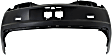 Rear Primed Bumper Cover, Coupe/Convertible, Without Parking Aid Sensor Holes