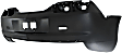 Rear Primed Bumper Cover, Coupe/Convertible, Without Parking Aid Sensor Holes, CAPA CERTIFIED
