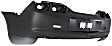 Rear Primed Bumper Cover, Coupe/Convertible, Without Parking Aid Sensor Holes, CAPA CERTIFIED