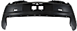 Rear Primed Bumper Cover, Coupe/Convertible, Without Parking Aid Sensor Holes, CAPA CERTIFIED
