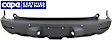 Rear Bumper Cover, Textured, With Dual Exhaust Holes, CAPA Certified