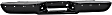 1992 Chevrolet C1500 - Step Bumper, Stepside, For Models With Impact Strip Holes, Powdercoated Black, Face Bar Only; With pad provision, Without mounting bracket(s)