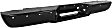 1992 Chevrolet C1500 - Step Bumper, Stepside, For Models With Impact Strip Holes, Powdercoated Black, Face Bar Only; With pad provision, Without mounting bracket(s)