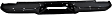1992 Chevrolet C1500 - Step Bumper, Stepside, For Models With Impact Strip Holes, Powdercoated Black, Face Bar Only; With pad provision, Without mounting bracket(s)