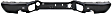 Step Bumper, Powdercoated Black Face Bar Only; With pad provision Without mounting bracket(s)