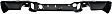 Step Bumper, Powdercoated Black Face Bar Only; With pad provision Without mounting bracket(s)