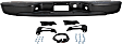2002 GMC Sierra 1500 Base - Step Bumper, Fleetside, Powdercoated Black, Face Bar and Pads, With mounting bracket(s)