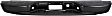 2002 GMC Sierra 1500 Base - Step Bumper, Fleetside, Powdercoated Black, Face Bar and Pads, With mounting bracket(s)
