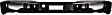 2002 GMC Sierra 1500 Base - Step Bumper, Fleetside, Powdercoated Black, Face Bar and Pads, With mounting bracket(s)