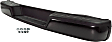 Step Bumper, Powdercoated Black Face Bar and Pads Without mounting bracket(s)