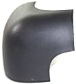 Rear, Passenger Side Bumper End, Textured Plastic