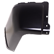 Rear, Passenger Side Bumper End, Painted Black Steel