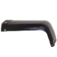 Rear, Passenger Side Bumper End, Painted Black Steel