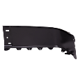 Rear, Passenger Side Bumper End, Painted Black Steel