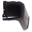 Rear, Driver Side Bumper End, Painted Black Steel