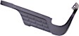 Passenger Side Bumper Step Pad, Black, For Models With Dual Rear Wheels