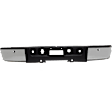 Step Bumper, Chrome, Face Bar and Pads, For Models with Rear Object Sensor Holes