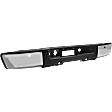 Step Bumper, Chrome, Face Bar and Pads, For Models with Rear Object Sensor Holes
